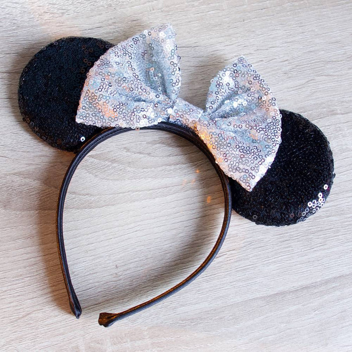 Jewelry WholesaleWholesale sequin polka dot bow round ear hair band JDC-HD-YL002 Headband 雅伦 %variant_option1% %variant_option2% %variant_option3%  Factory Price JoyasDeChina Joyas De China