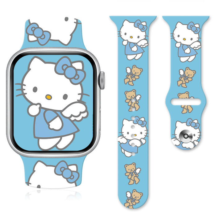 Wholesale Cartoon Silicone Strap Suitable for Apple Watch Strap (S) JDC-WD-NuoQi007