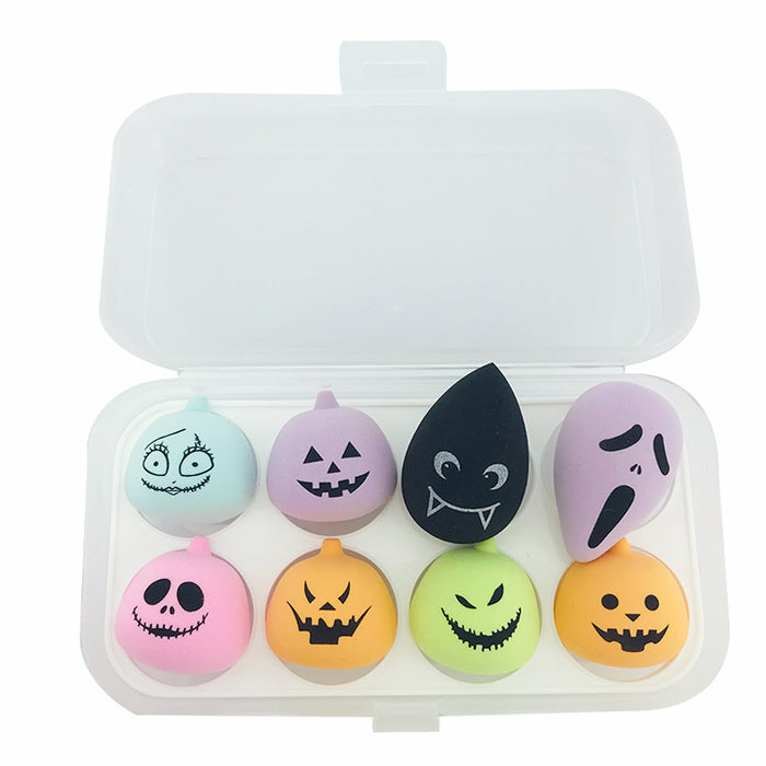 Wholesale Beauty Egg Hydrophilic Polyurethane Pumpkin Ghost Face MOQ≥3 JDC-CP-SangN001