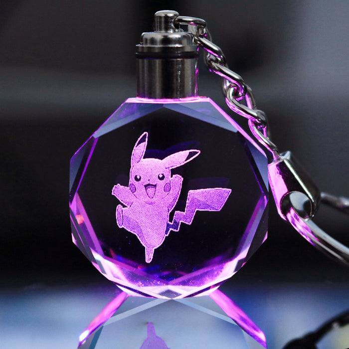 Wholesale Keychains Crystal LED Anime Peripherals Colorful Glow MOQ≥2 (X) JDC-KC-LuoQ002