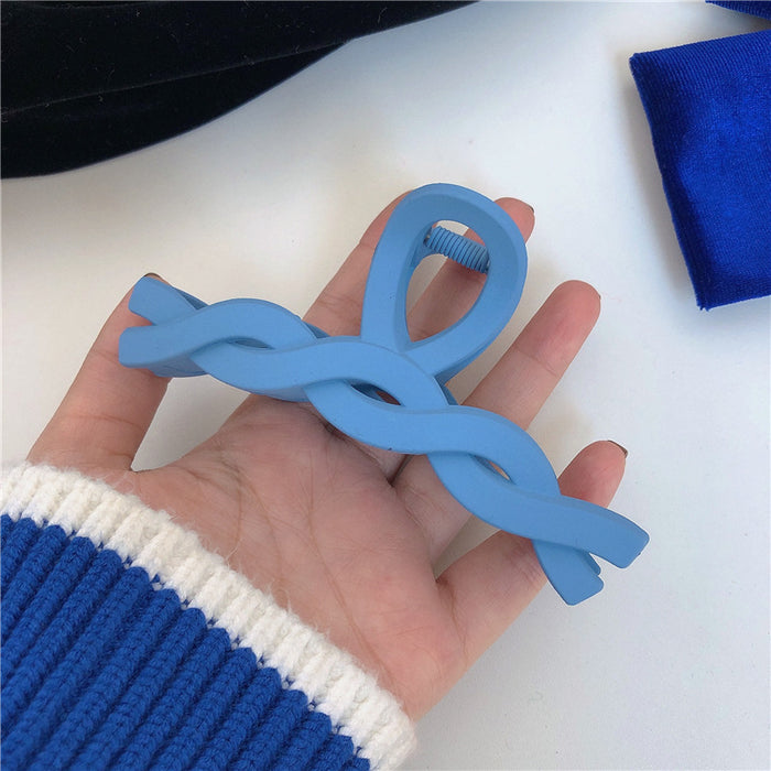 Wholesale Klein Blue Tie Grip Temperament Hair Grip JDC-HC-Lyuan002