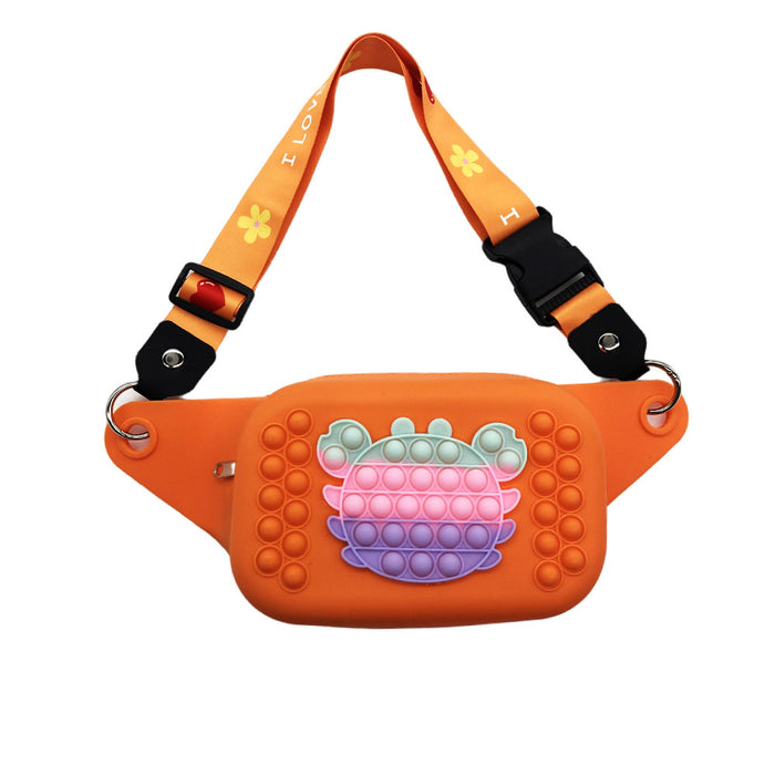 Wholesale Silicone Kids Puzzle Decompression Waist Bag Finger Press JDC-FT-Yizhen004