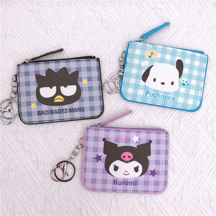 Wholesale Cartoon PU Card Holder Coin Purse Keychain (M) JDC-KC-YaLL005