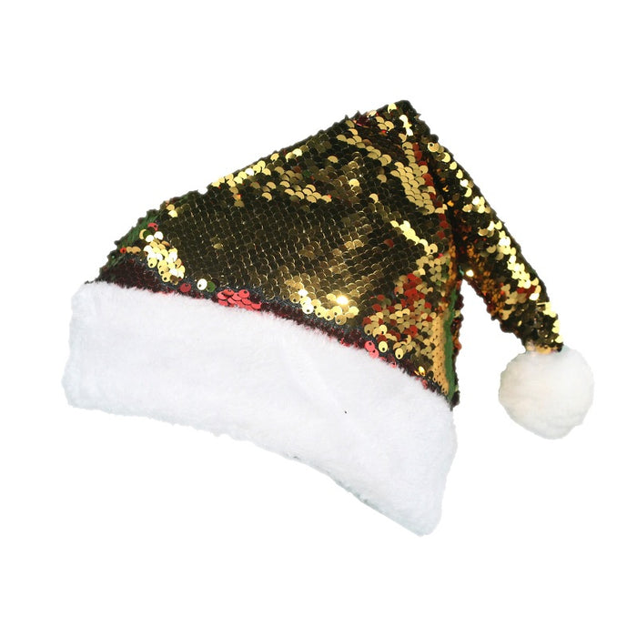 Wholesale Hat Acrylic Christmas Flip Sequins Two Colors MOQ≥2 JDC-FH-WMing001