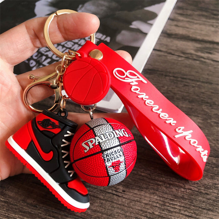 Wholesale star basketball shoes keychain MOQ≥2 JDC-KC-HLv009