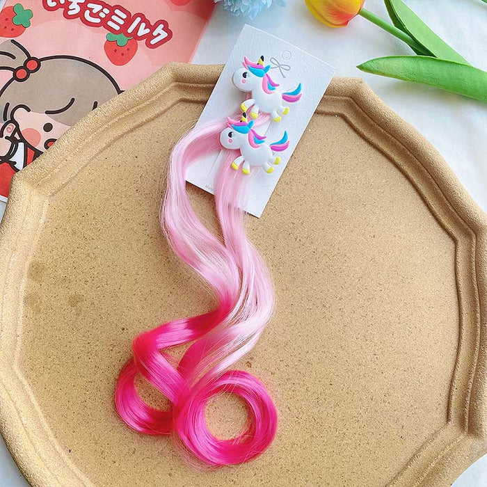 Wholesale Chemical Fiber Cartoon Children Color Wig Clips JDC-WS-MenX003