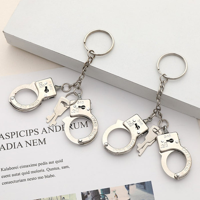 Wholesale imitation metal handcuffs keychain JDC-KC-XXing006