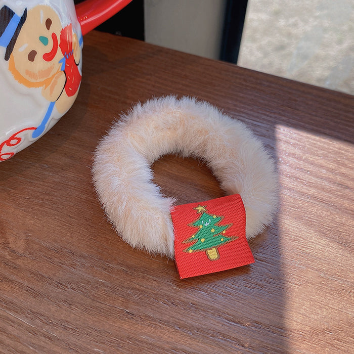 Cute Christmas Wholesale Hair Scrunchies Plush JDC-HS-Hankou005