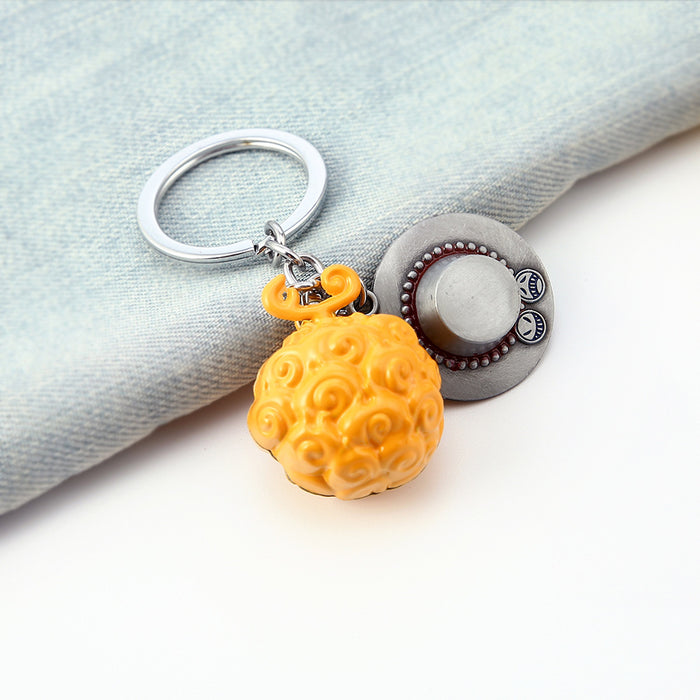 Wholesale metal Devil Fruit Keychain cute and cool （M) JDC-KC-DIJ001