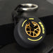 Jewelry WholesaleWholesale soft rubber small tire keychain with hub double-sided LOGO JDC-KC-Chongr005 Keychains 充睿 %variant_option1% %variant_option2% %variant_option3%  Factory Price JoyasDeChina Joyas De China