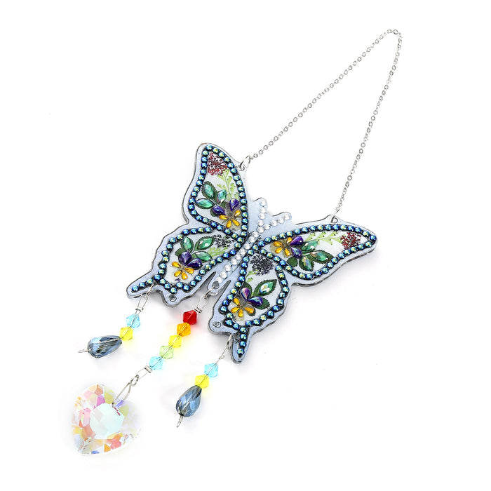 Jewelry WholesaleWholesale Acrylic Drill Butterfly Tree of Life Window Hanging MOQ≥2 JDC-DC-DLa003 Dreamcatcher 哆啦 %variant_option1% %variant_option2% %variant_option3%  Factory Price JoyasDeChina Joyas De China