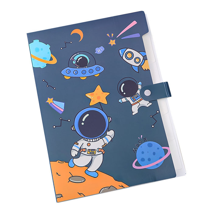 wholesale file bag plastic cartoon astronaut MOQ≥2 JDC-FB-dichen003