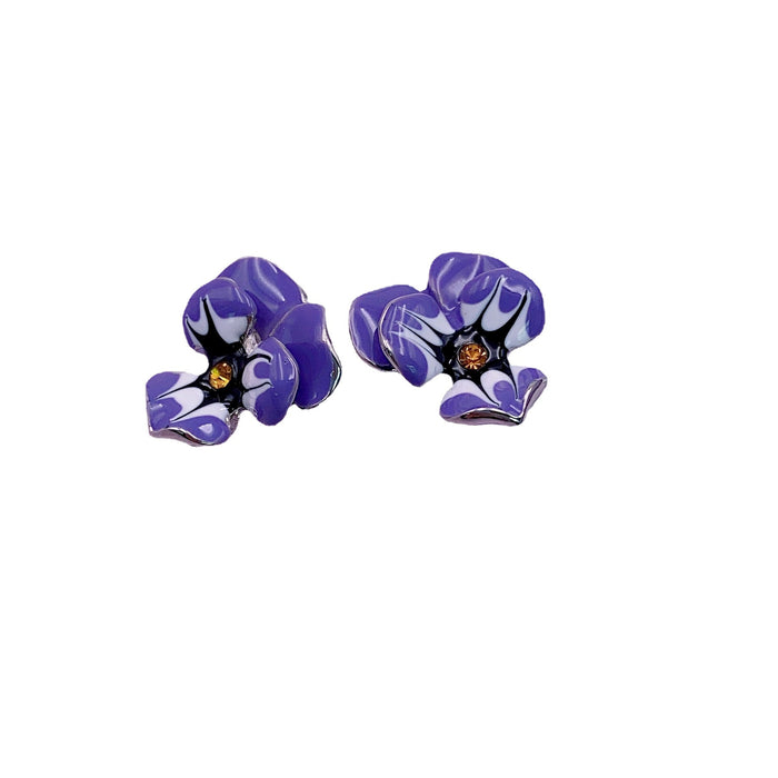 Wholesale Earrings Alloy Super Fairy Retro Flower Stud Earrings JDC-ES-Nina008