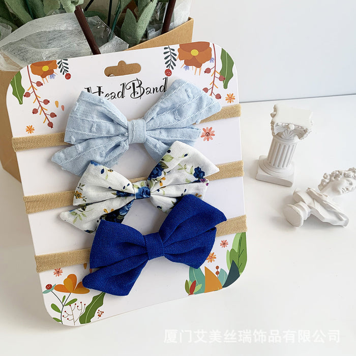 Wholesale baby sweatband female cute princess headband bow MOQ≥3 JDC-HD-AMSR001