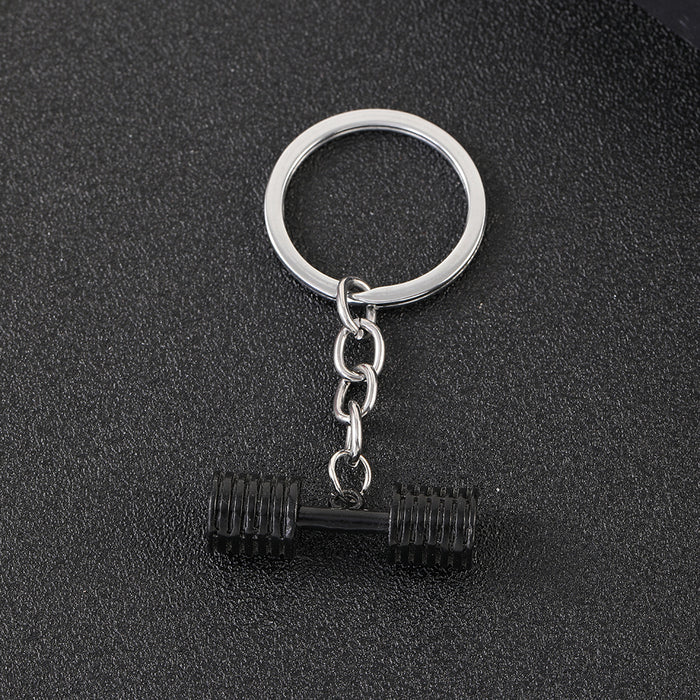 Wholesale Keychain Dumbbell Metal JDC-KC-YWMX003