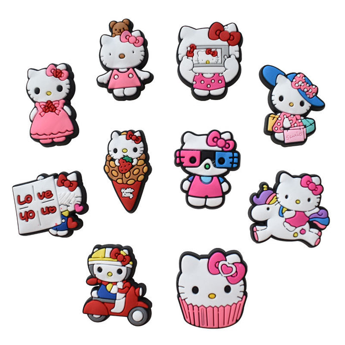 Wholesale Croc Charms Random 100pcs Cartoon Cute PVC DIY Accessories (S) JDC-CCS-RYY076