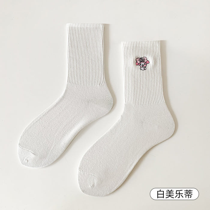 Wholesale Socks Cotton Cute Cartoon Embroidery Socks (S) JDC-SK-RCM001