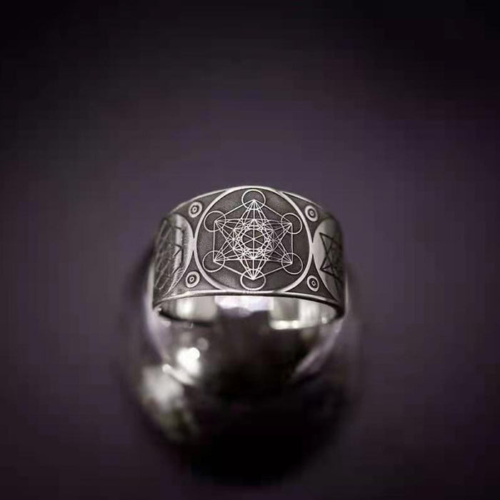 Jewelry WholesaleWholesale Vintage Six Pointed Star Alloy Men’s Rings MOQ≥2 JDC-RS-ZiB022 Rings 资比 %variant_option1% %variant_option2% %variant_option3%  Factory Price JoyasDeChina Joyas De China