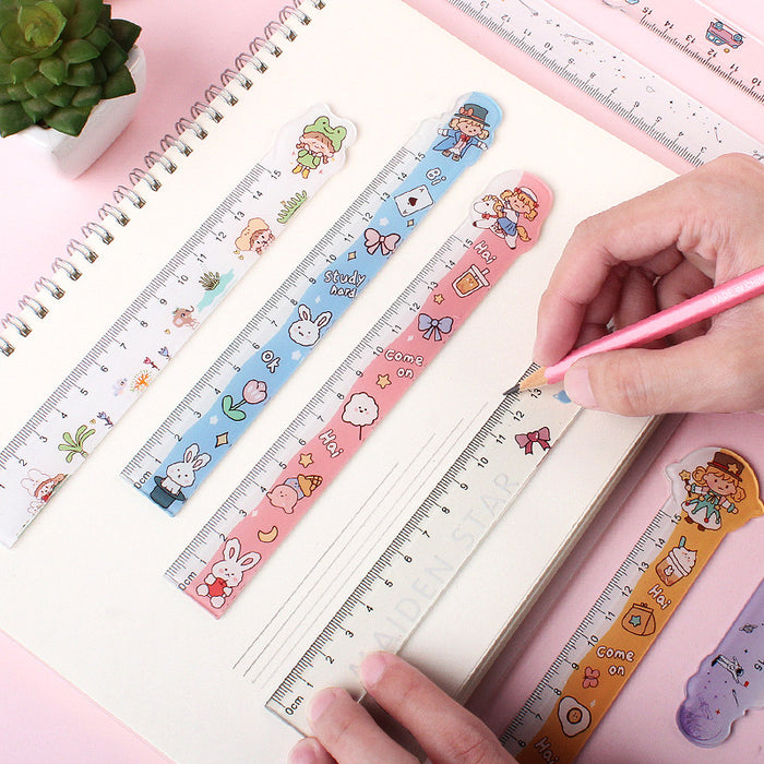 Wholesale Ruler Plastic 15cm Transparent Cute Starry Sky MOQ≥2 JDC-RR-LGT003