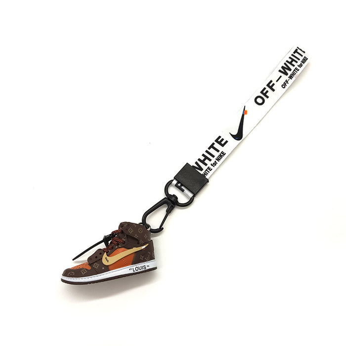 Wholesale Vinyl Sneakers Lanyard Keychain (F) JDC-KC-YTai006