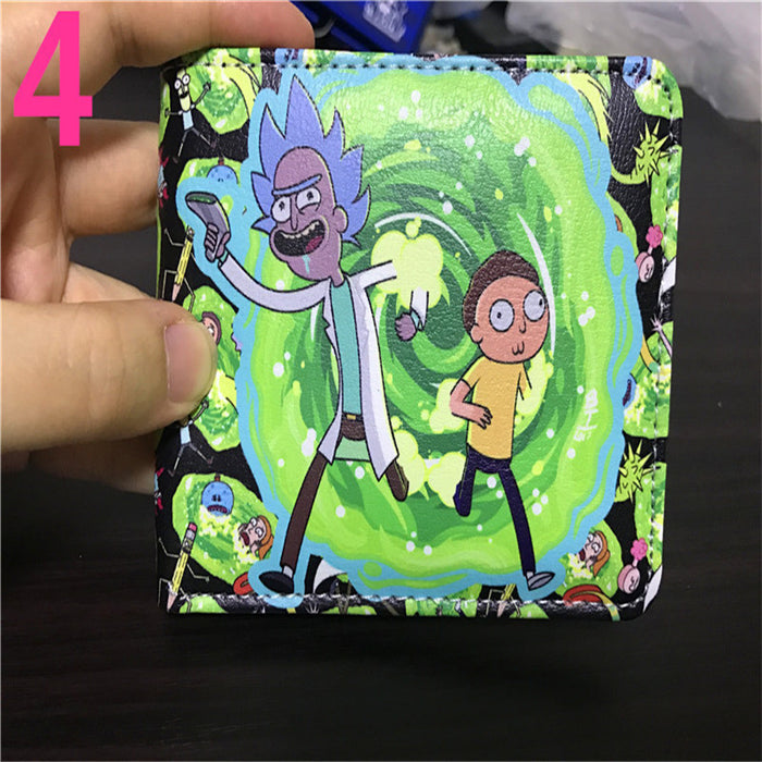 Wholesale Wallet PU Anime Modi Graffiti Color Card Holder (M) JDC-WT-HaoJun002