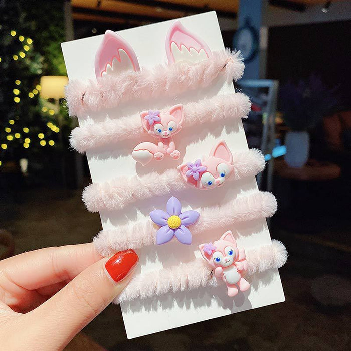 Jewelry WholesaleWholesale plush kids cartoon hair ring (F) JDC-HS-DingS002 Hair Scrunchies 鼎硕 %variant_option1% %variant_option2% %variant_option3%  Factory Price JoyasDeChina Joyas De China