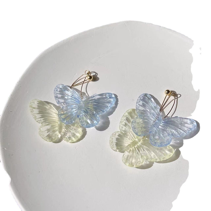 Wholesale wild fairy butterfly earrings JDC-ES-Xinx001