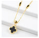 Jewelry WholesaleWholesale clover titanium steel necklace JDC-NE-ShengF006 Necklaces 胜丰 %variant_option1% %variant_option2% %variant_option3%  Factory Price JoyasDeChina Joyas De China