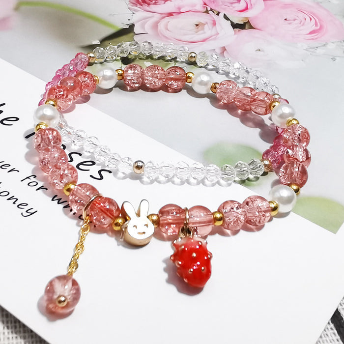 Wholesale summer fresh glass popping crystal bracelet JDC-BT-LiM010