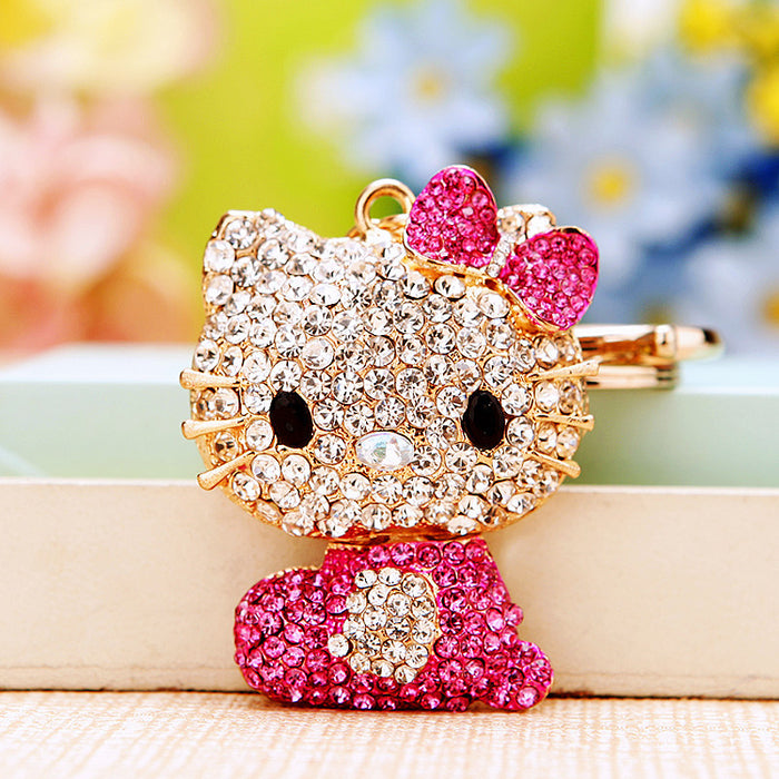 Wholesale Cartoon Metal Rhinestone Keychain (M) JDC-KC-RYuan001