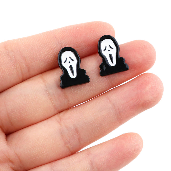 Wholesale Earrings Alloy Cartoon Horror Thriller MOQ≥5 JDC-ES-kubei005