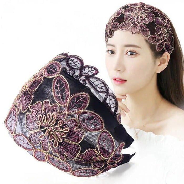 Wholesale Headband Wide Lace JDC-HD-ShiX002