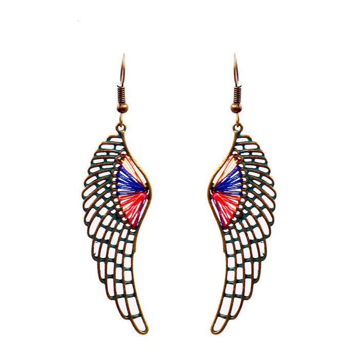 Jewelry WholesaleWholesale vintage teardrop shaped hand-woven Miyuki rice beads series earrings JDC-ES-HH004 Earrings 汉虹 %variant_option1% %variant_option2% %variant_option3%  Factory Price JoyasDeChina Joyas De China