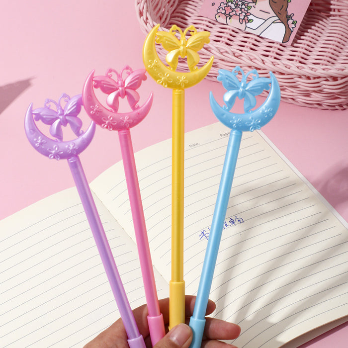 Wholesale Moon Butterfly Plastic Ballpoint Pen JDC-BP-ChiX001