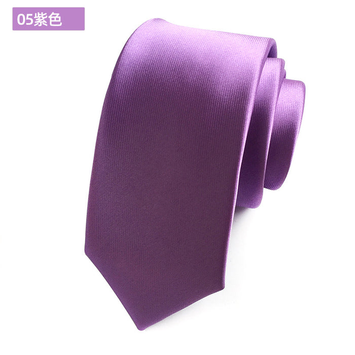 Mayorista Color sólido Versión pequeña Versión estrecha Traje de negocios formal JDC-Tie-yonf002