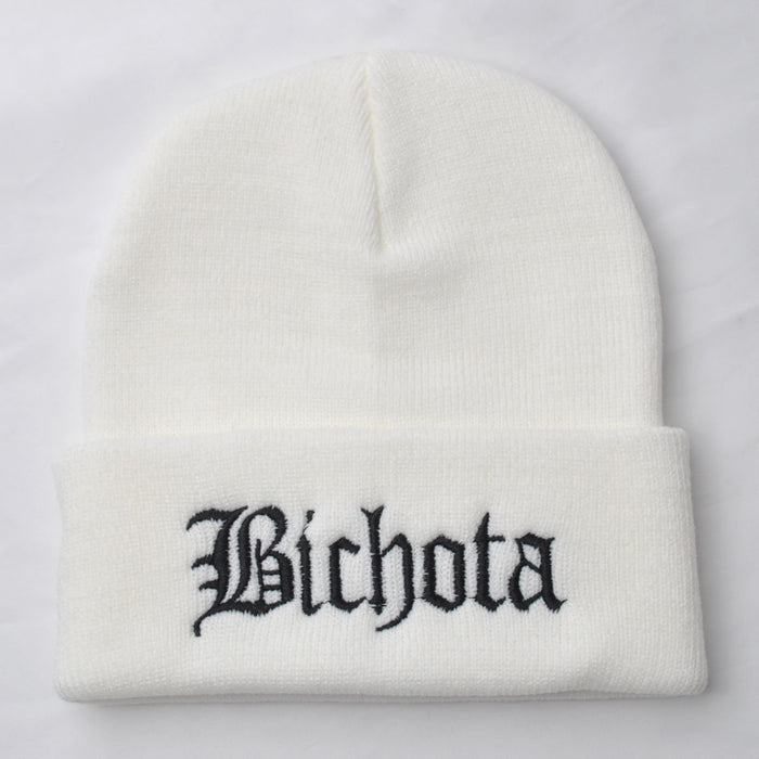 Wholesale Hat Acrylic Letter Embroidery Winter Warm Knit Hat JDC-FH-XRong018