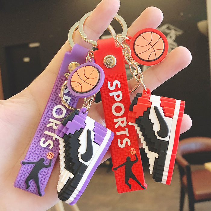 Jewelry WholesaleWholesale Silicone Basketball Shoes Keychain JDC-KC-MeiZ001 Keychains 美庄 %variant_option1% %variant_option2% %variant_option3%  Factory Price JoyasDeChina Joyas De China