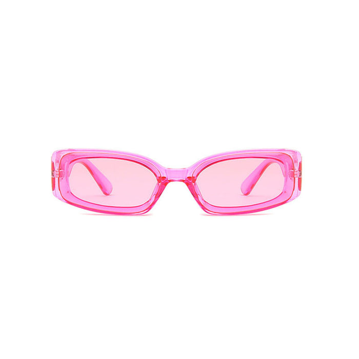 Wholesale Fruit Color Small Square Sunglasses Color Transparent MOQ≥2 JDC-SG-BoH001