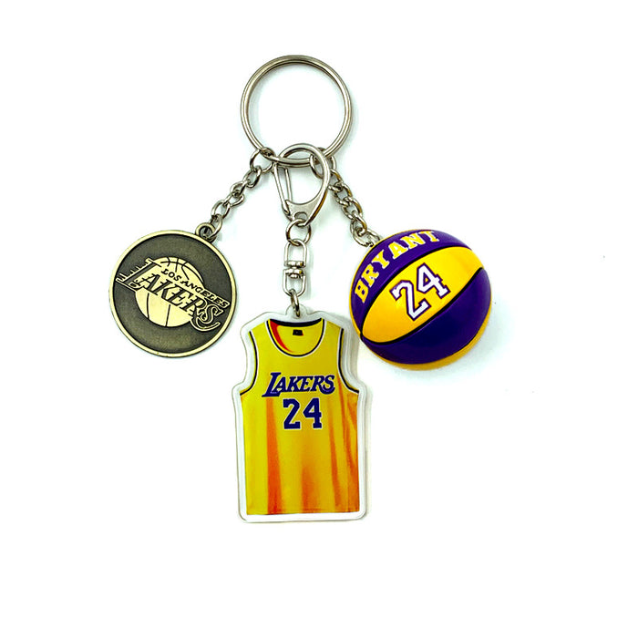 Wholesale Lakers Kobe James Curry Jersey Keychain  MOQ≥2 JDC-KC-MMX001