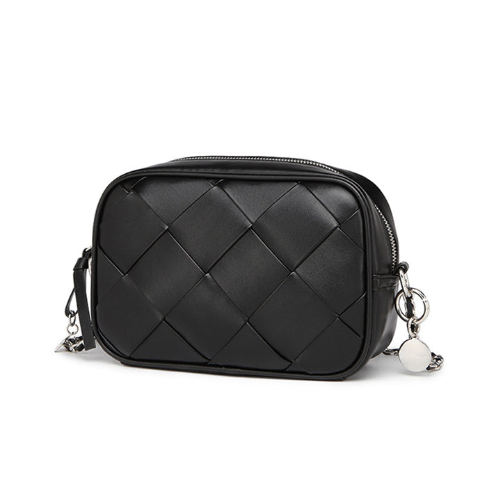 Wholesale Shoulder Bag PU Chain Rhombus Braided Bag Diagonal Span JDC-SD-Yuhua001