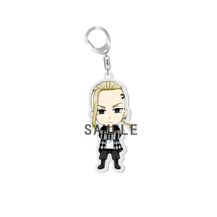 Wholesale pendant cute acrylic keychain Tokyo JDC-KC-XCai001