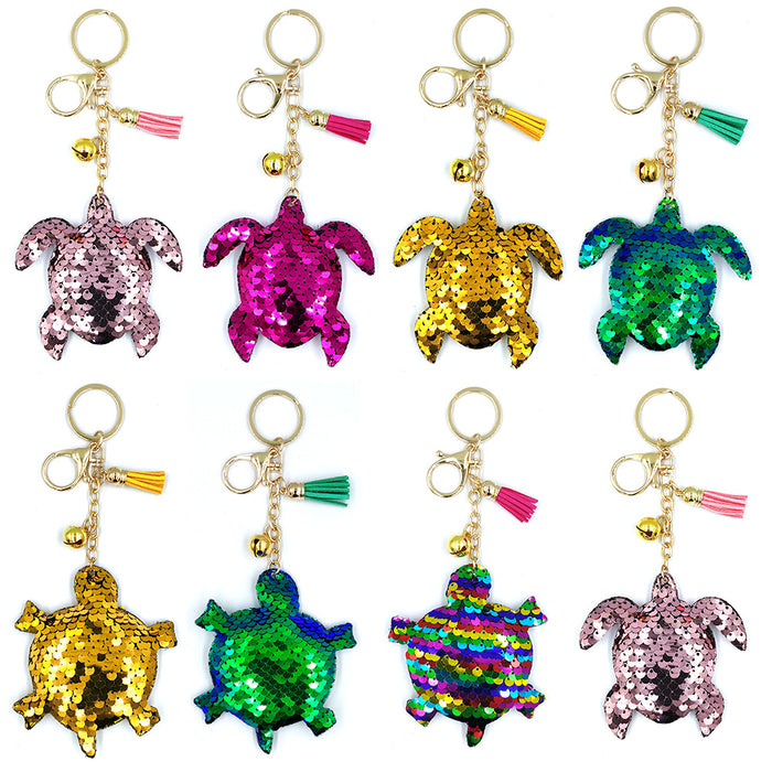 Jewelry WholesaleWholesale Metal Sequin Turtle Keychain MOQ≥2 JDC-KC-QiShi033 Keychains 奇释 %variant_option1% %variant_option2% %variant_option3%  Factory Price JoyasDeChina Joyas De China