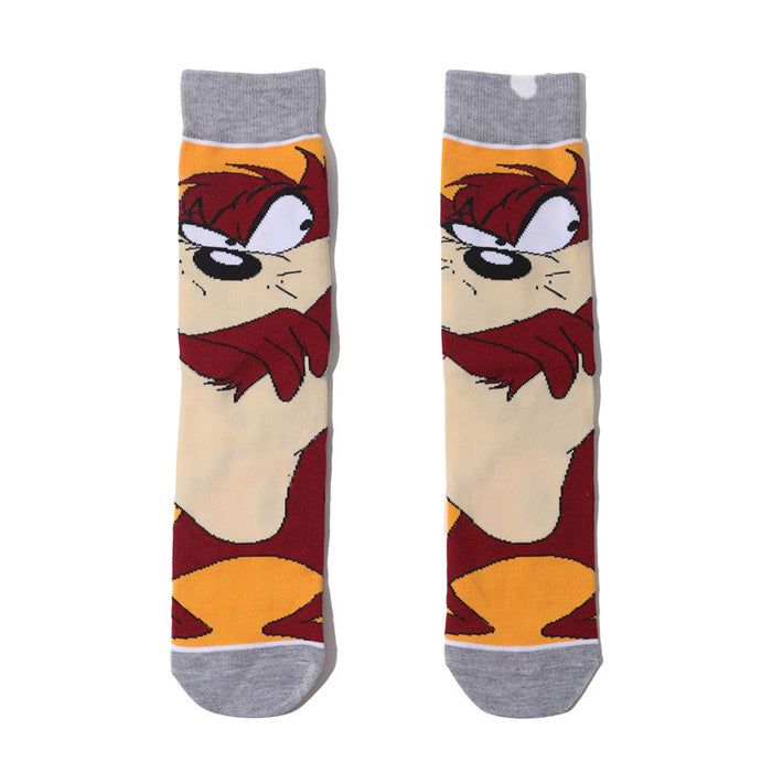 Wholesale socks fabric cartoon medium tube cute character (M) JDC-SK-HuiHe003