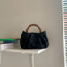 Jewelry WholesaleWholesale wood handle pleated cloud messenger Mini Handbag JDC-HB-Yanluo007 Handbags 燕罗 %variant_option1% %variant_option2% %variant_option3%  Factory Price JoyasDeChina Joyas De China