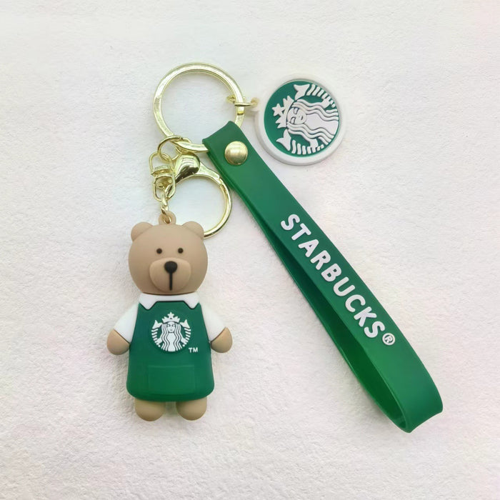 Wholesale Keychains PVC Hardware Cute Cartoon Bear (M) MOQ≥2 JDC-KC-LiangQ002