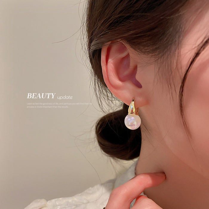 Jewelry WholesaleWholesale electroplated Mermaid Pearl Earrings JDC-ES-BY193 Earrings 宝钰 %variant_option1% %variant_option2% %variant_option3%  Factory Price JoyasDeChina Joyas De China