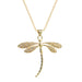 Jewelry WholesaleWholesale Copper Gold Plated Micro Inlaid Zircon Dragonfly Pendant Clavicle Chain Set JDC-NE-yiseng008 Necklaces 镱森 %variant_option1% %variant_option2% %variant_option3%  Factory Price JoyasDeChina Joyas De China