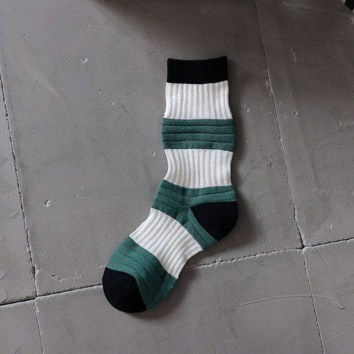 Wholesale Lantern Socks Personality Thin Contrast Color Double Needle Socks JDC-SK-JTing001