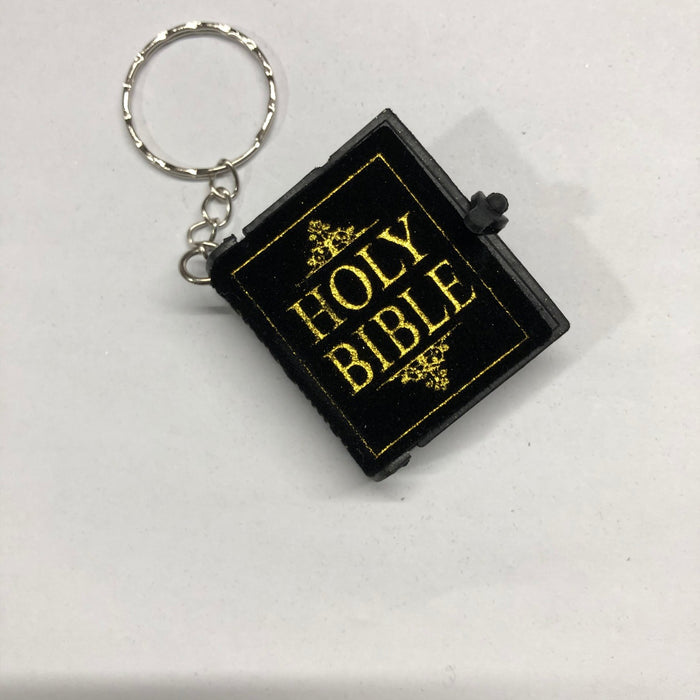 Wholesale Keychain Plush Leather English Bible Keychain MOQ≥2 JDC-KC-WXue002