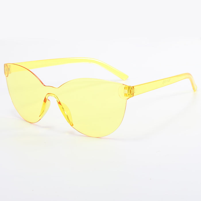 Wholesale Frameless Candy Color PC Lens Ladies Sunglasses JDC-SG-YuH006